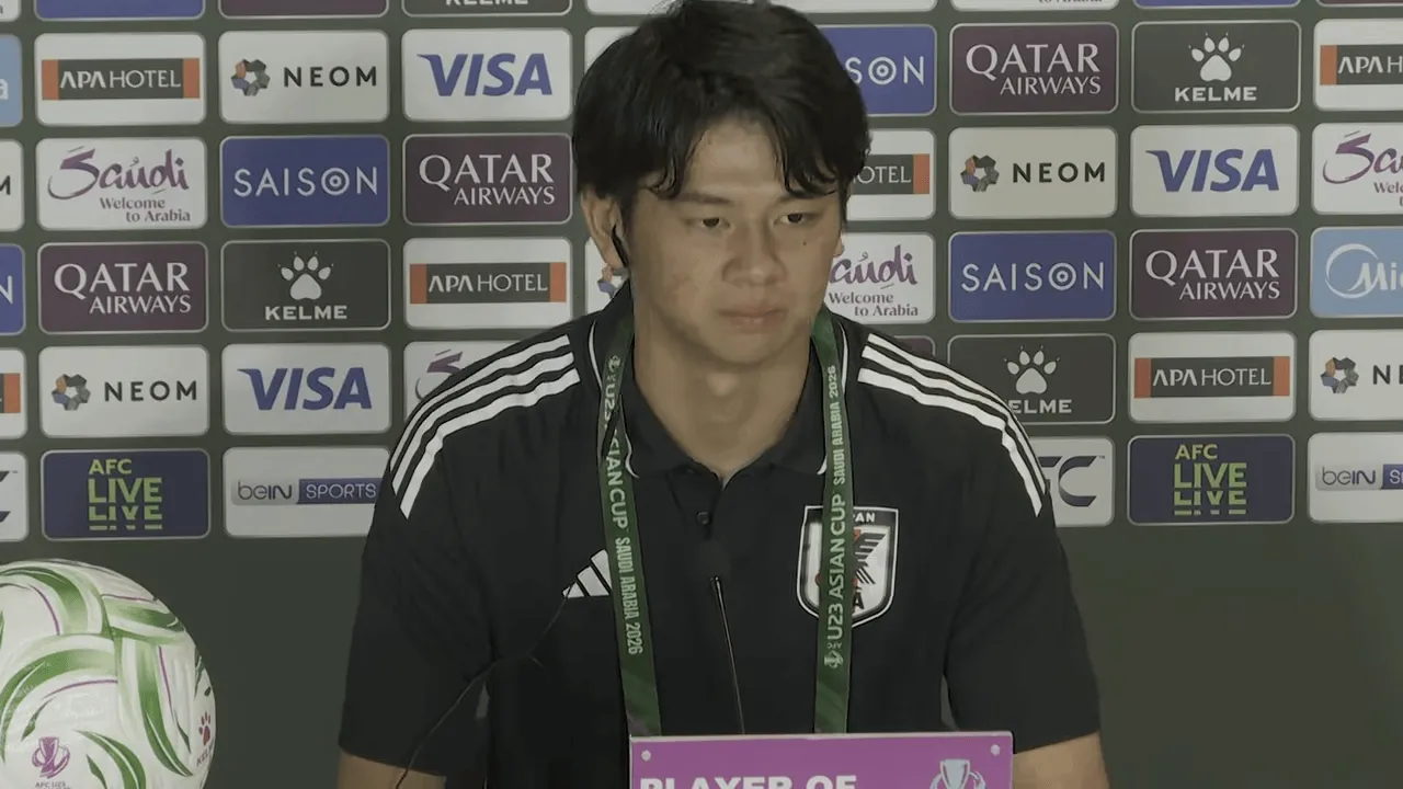 点球大战立功，日本门将荒木琉伟被评为日本vs约旦最佳球员