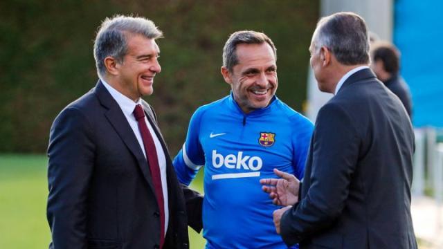 开云体育app-拉波尔塔：和科曼关系很好 哈维迟早会回巴萨执教